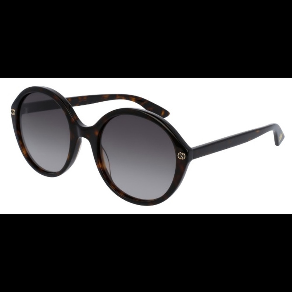 Gucci Havana Round Logo Glasses in Brown